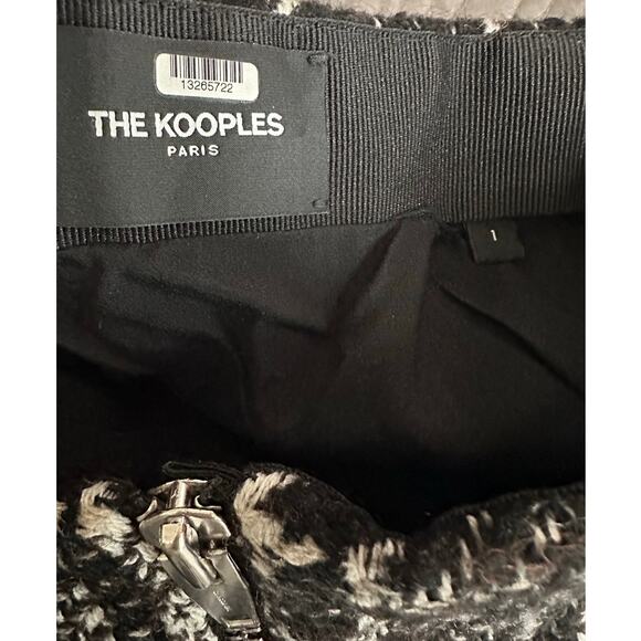 THE KOOPLES Tweed Black Formal Mini Skirt Small - Picture 9 of 10